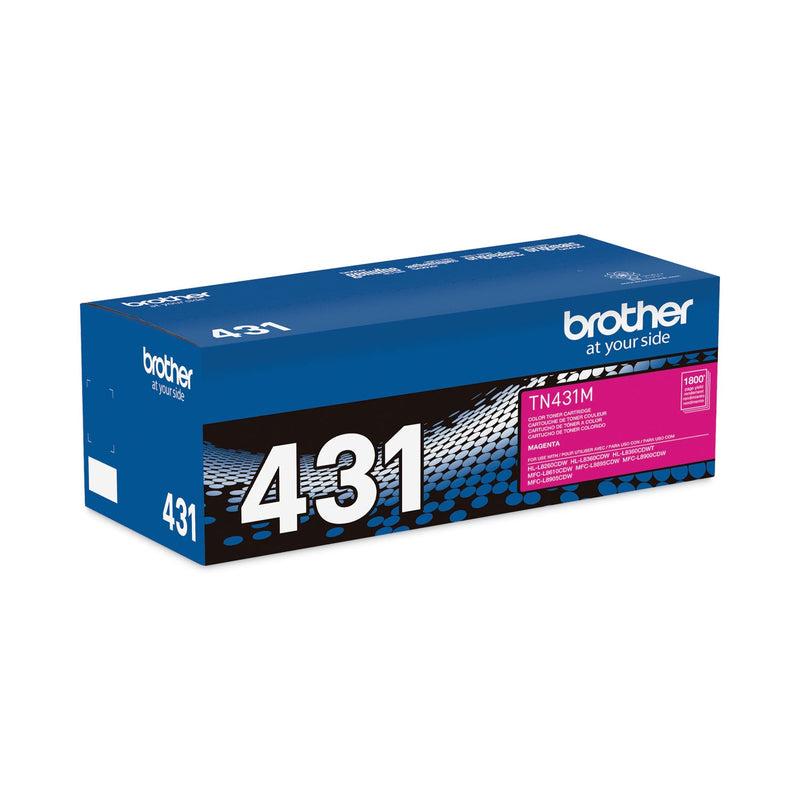 Brother TN431M Toner, 1800 Page-Yield, Magenta (BRTTN431M)