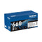Brother TN6602PK High-Yield Toner, 2,600 Page-Yield, Black, 2/Pack (BRTTN6602PK)