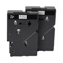 Brother TC Tape Cartridges for P-Touch Labelers, 0.47" x 25.2 ft, Black on Clear, 2/Pack (BRTTC10)