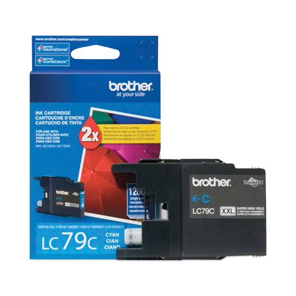Brother LC79C Innobella Super High-Yield Ink, 1200 Page-Yield, Cyan (BRTLC79C)