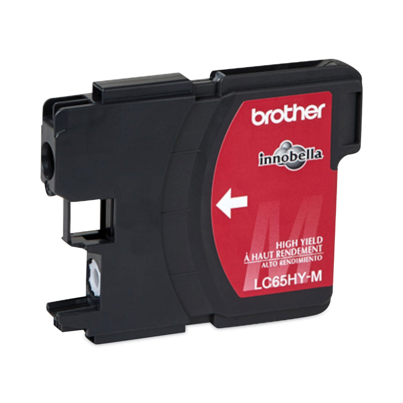 Brother LC65HYM Innobella High-Yield Ink, 750 Page-Yield, Magenta (BRTLC65HYM)