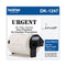 Brother DK1247 Label Tape, 4.07" x 6.4", Black on White, 180/Roll (BRTDK1247)