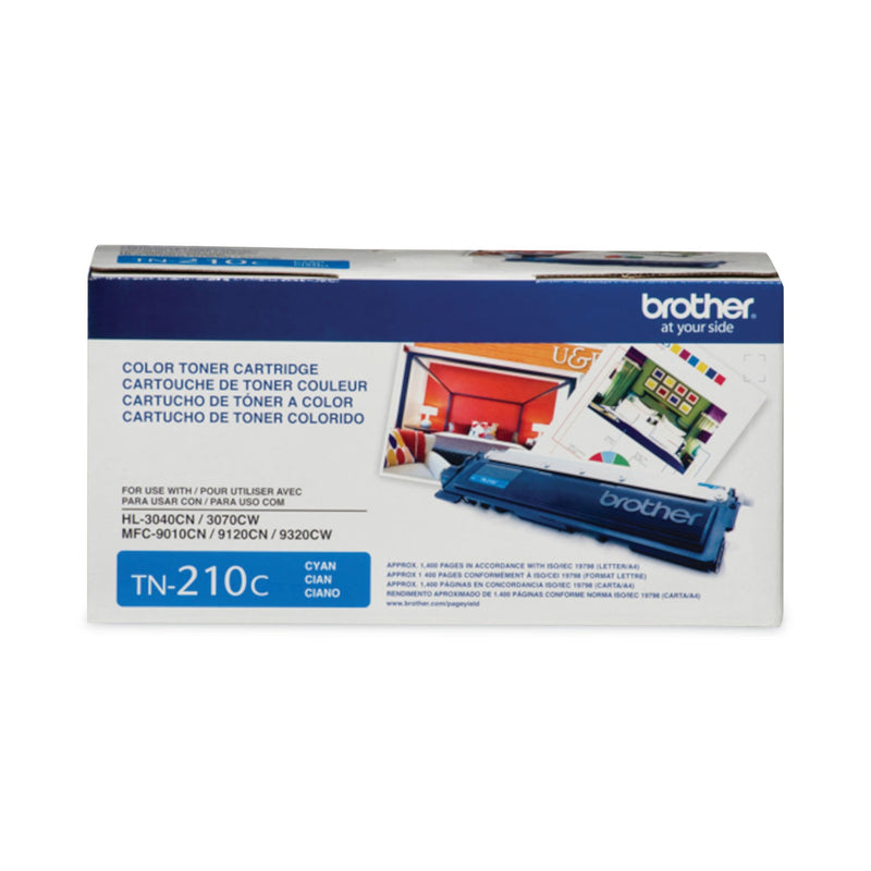 Brother TN210C Toner, 1400 Page-Yield, Cyan (BRTTN210C)