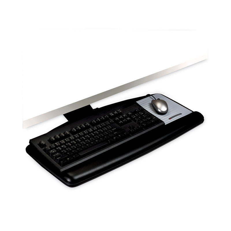 3M™ Easy Adjust Keyboard Tray, Standard Platform, 23" Track, Black (MMMAKT90LE)
