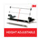 3M™ In-Line Adjustable Desktop Copyholder,150 Sheet Capacity, Plastic, Black/Clear (MMMDH630)