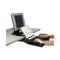 3M™ In-Line Adjustable Desktop Copyholder,150 Sheet Capacity, Plastic, Black/Clear (MMMDH630)