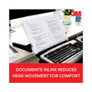 3M™ In-Line Freestanding Copyholder, 300 Sheet Capacity, Plastic, Black/Clear (MMMDH640)