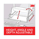 3M™ In-Line Freestanding Copyholder, 300 Sheet Capacity, Plastic, Black/Clear (MMMDH640)