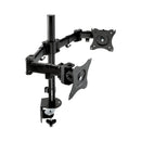 3M™ Dual Monitor Mount, For 27" Monitors, 360 Degree Rotation, +45 Degree/-45 Degree Tilt, 90 Degree Pan, Black, Supports 20 lb (MMMMM200B)
