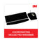 3M™ Antimicrobial Foam Mouse Pad with Wrist Rest, 8.62 x 6.75, Black (MMMMW209MB)