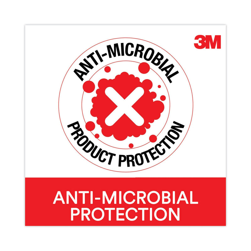 3M™ Antimicrobial Foam Mouse Pad with Wrist Rest, 8.62 x 6.75, Black (MMMMW209MB)
