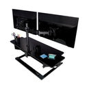 3M™ Precision Standing Desk, 42" x 23.2" x 6.2" to 20", Black (MMMSD70B)
