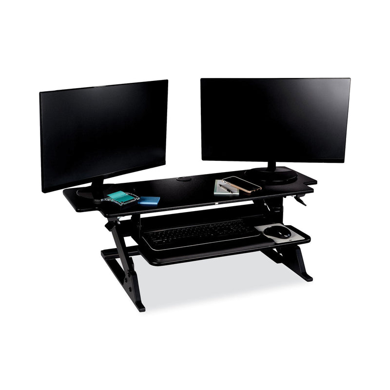 3M™ Precision Standing Desk, 42" x 23.2" x 6.2" to 20", Black (MMMSD70B)