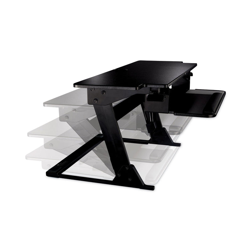 3M™ Precision Standing Desk, 42" x 23.2" x 6.2" to 20", Black (MMMSD70B)