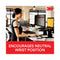 3M™ Antimicrobial Gel Large Keyboard Wrist Rest, 19 x 2.75, Black (MMMWR310LE)
