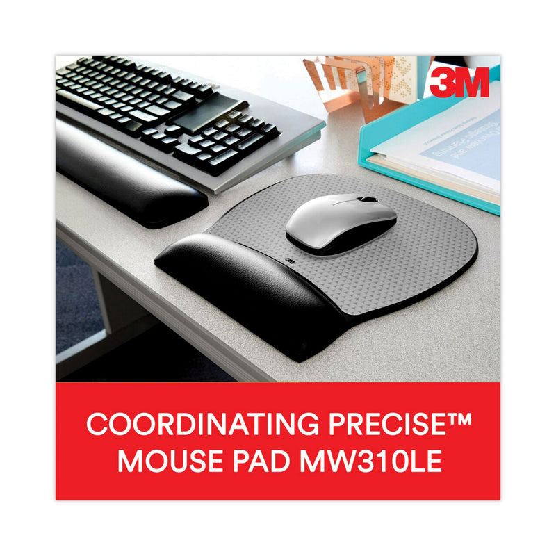 3M™ Antimicrobial Gel Large Keyboard Wrist Rest, 19 x 2.75, Black (MMMWR310LE)