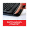 3M™ Antimicrobial Gel Keyboard Wrist Rest Platform, 19.6 x 10.6, Black/Gray/Silver (MMMWR420LE)