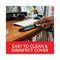 3M™ Antimicrobial Gel Keyboard Wrist Rest Platform, 19.6 x 10.6, Black/Gray/Silver (MMMWR420LE)