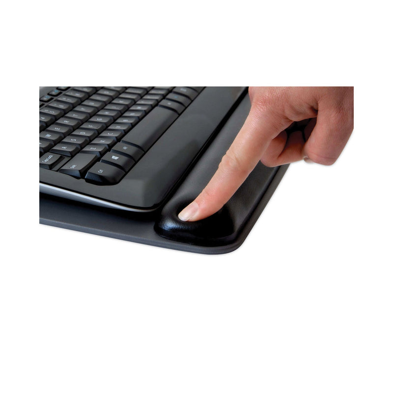 3M™ Antimicrobial Gel Keyboard Wrist Rest Platform, 19.6 x 10.6, Black/Gray/Silver (MMMWR420LE)