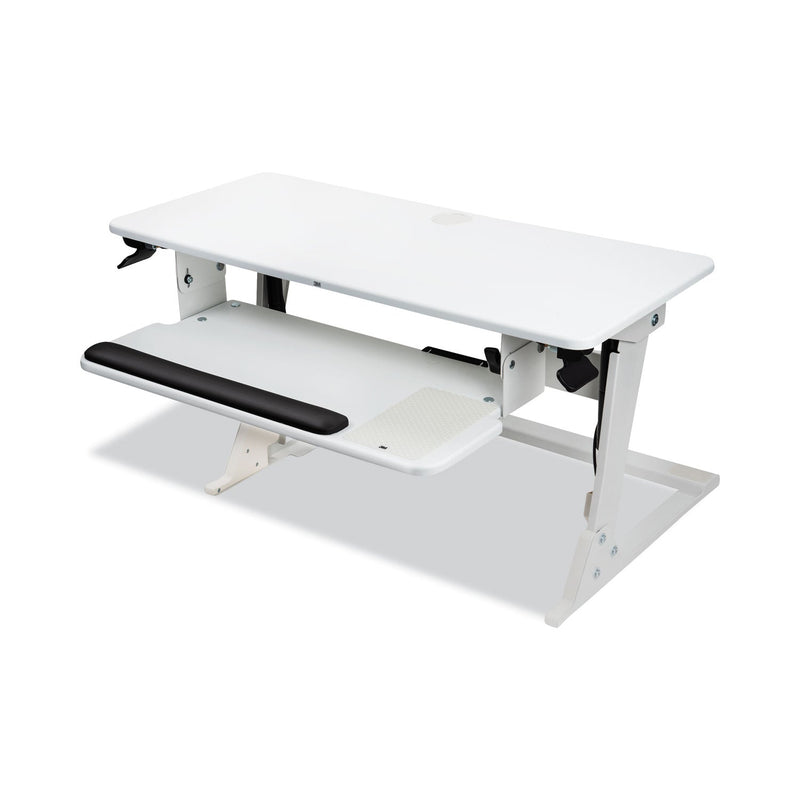 3M™ Precision Standing Desk, 35.4" x 23.2" x 6.2" to 20", White (MMMSD60W)
