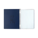 ACCO PRESSTEX Covers with Storage Hooks, 2 Posts, 6" Capacity, 14.88 x 11, Dark Blue (ACC54073)