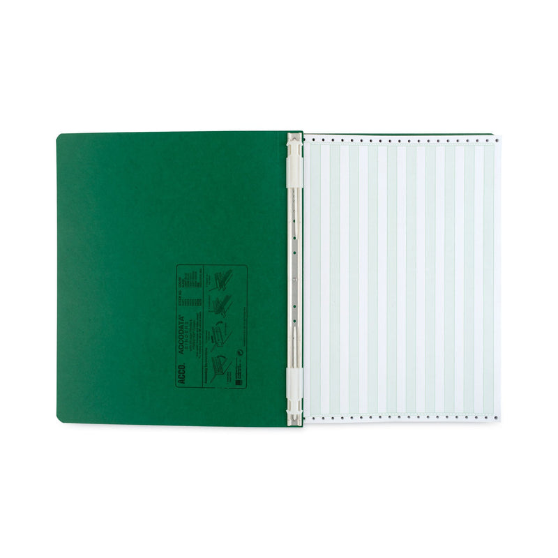 ACCO PRESSTEX Covers with Storage Hooks, 2 Posts, 6" Capacity, 14.88 x 11, Dark Green (ACC54076)