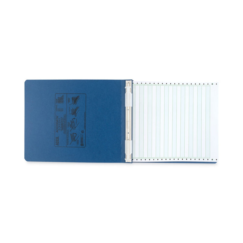 ACCO PRESSTEX Covers with Storage Hooks, 2 Posts, 6" Capacity, 9.5 x 11, Light Blue (ACC54112)