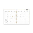 Blue Sky® Day Designer Daily/Monthly Frosted Planner, Rugby Stripe Artwork, 10 x 8, Black/White Cover, 12-Month (July-June): 2024-2025 (BLS137885)