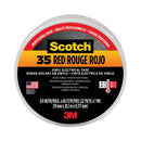 3M™ Scotch 35 Vinyl Electrical Color Coding Tape, 3" Core, 0.75" x 66 ft, Red (500-10810)