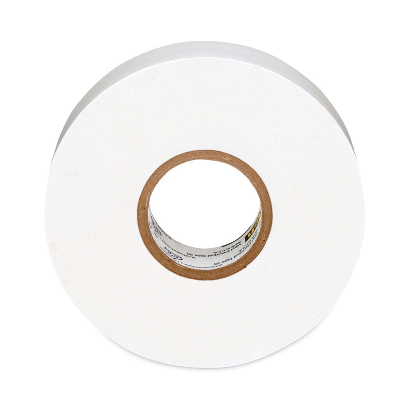 3M™ Scotch 35 Vinyl Electrical Color Coding Tape, 3" Core, 0.75" x 66 ft, White (500-10828)