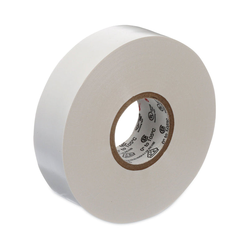 3M™ Scotch 35 Vinyl Electrical Color Coding Tape, 3" Core, 0.75" x 66 ft, White (500-10828)