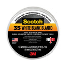 3M™ Scotch 35 Vinyl Electrical Color Coding Tape, 3" Core, 0.75" x 66 ft, White (500-10828)