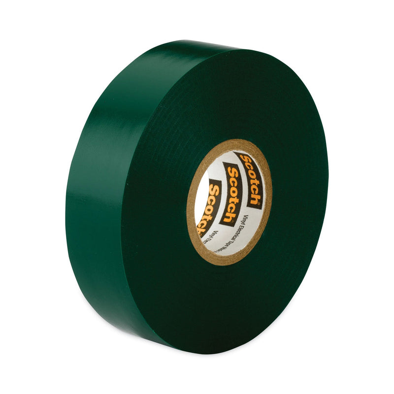 3M™ Scotch 35 Vinyl Electrical Color Coding Tape, 3" Core, 0.75" x 66 ft, Green (500-10851)