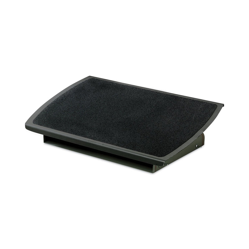 3M™ Adjustable Steel Footrest, Nonslip Surface, 22w x 14d x 4-3/4h, Black/Charcoal (MMMFR530CB)