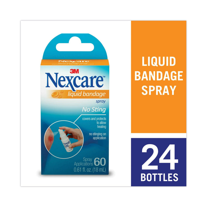 3M Nexcare™ No-Sting Liquid Bandage Spray, 0.61 oz (MMMLBS11803)