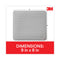 3M™ Precise Mouse Pad with Nonskid Back, 9 x 8, Bitmap Design (MMMMP114BSD1)