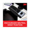 3M™ Antimicrobial Gel Mouse Pad/Keyboard Wrist Rest Platform, 25.5 x 10.6, Black/Silver (MMMWR422LE)