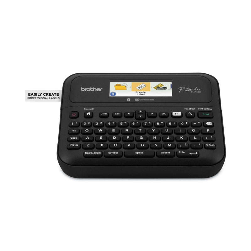Brother P-Touch Business Professional Connected Label Maker, 30 mm/s Print Speed, 10.2 x 4.8 x 12.6 (BRTPTD610BT)