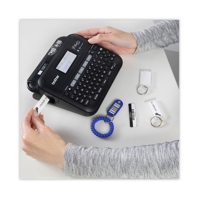 Brother P-Touch Business Expert Connected Label Maker, With 1 Roll Sample Tape, 30 mm/s Print Speed, 7.4 x 7 x 2.8 (BRTPTD460BT)
