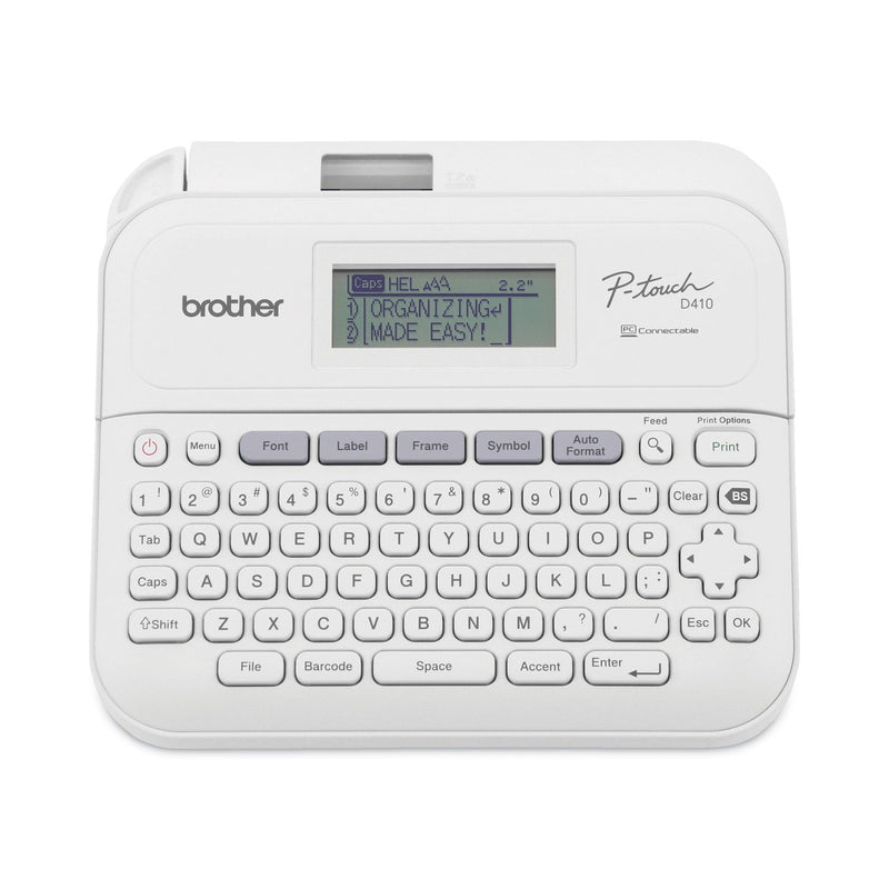 Brother P-Touch PT-D410 Advanced Connected Label Maker, 20 mm/s, 8.9 x 3.9 x 12.3 (BRTPTD410)