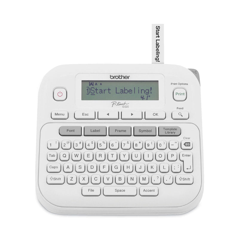 Brother P-Touch PT-D220 Label Maker, 2 Lines, 3.9 x 9.3 x 10.2 (BRTPTD220)