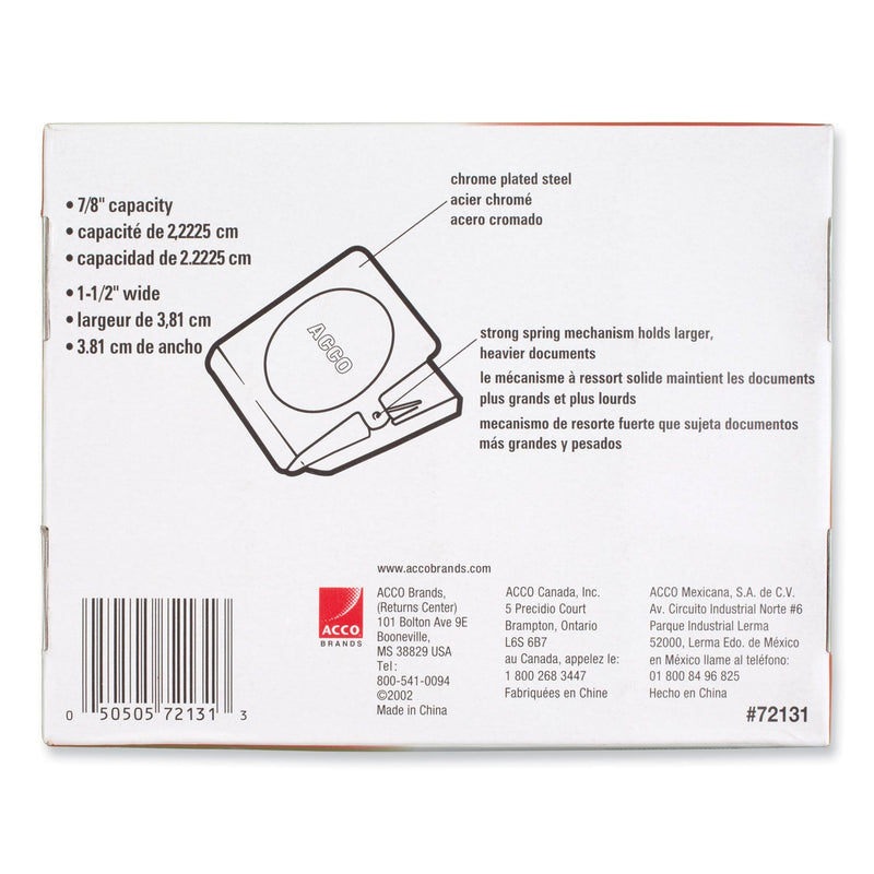 ACCO Magnetic Clips, 0.88", Silver (ACC72131)