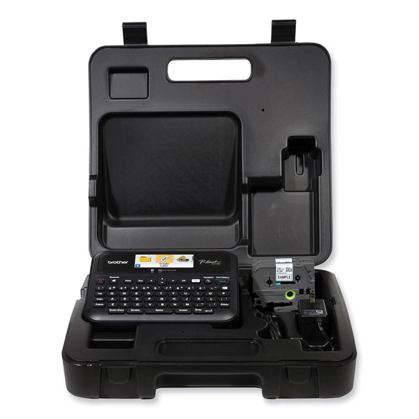Brother D-610BTVP Connected Label Maker with Color Display, 30 mm/s Print Speed, 14.2 x 6 x 13.3 (BRTPTD610BTVP)
