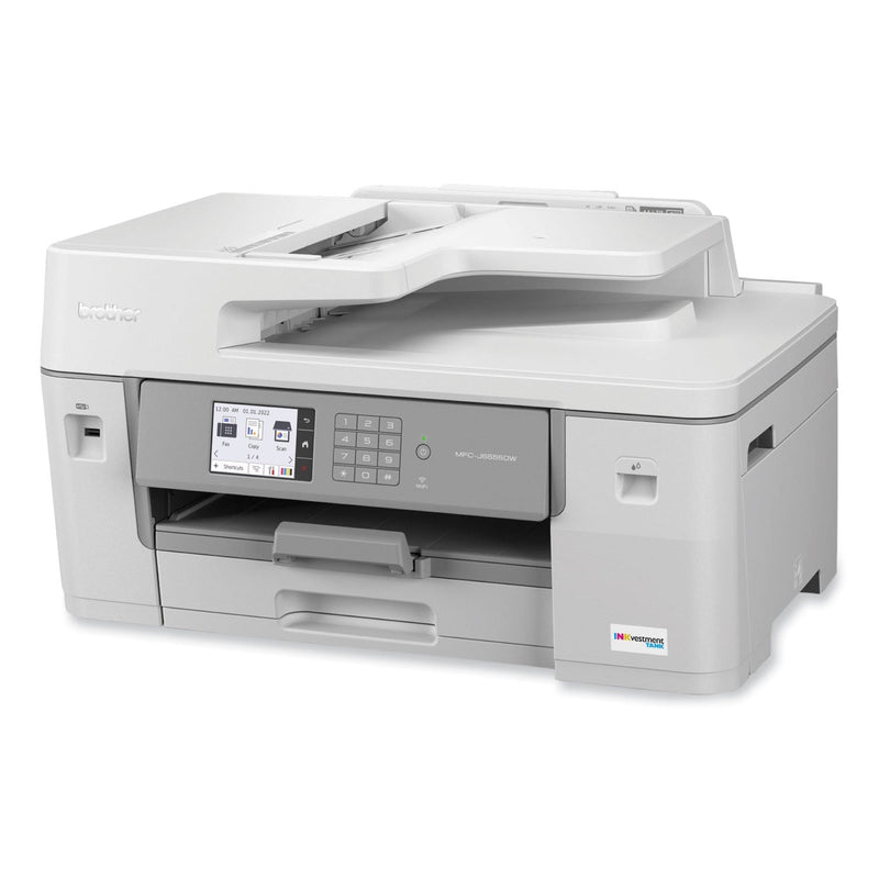 Brother MFC-J6555DW INKvestment Tank All-in-One Color Inkjet Printer, Copy/Fax/Print/Scan (BRTMFCJ6555DW)