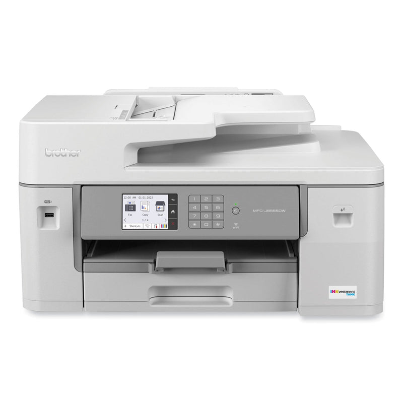 Brother MFC-J6555DW INKvestment Tank All-in-One Color Inkjet Printer, Copy/Fax/Print/Scan (BRTMFCJ6555DW)