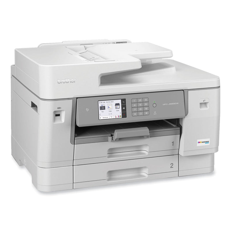 Brother MFC-J6955DW INKvestment Tank All-in-One Color Inkjet Printer, Copy/Fax/Print/Scan (BRTMFCJ6955DW)