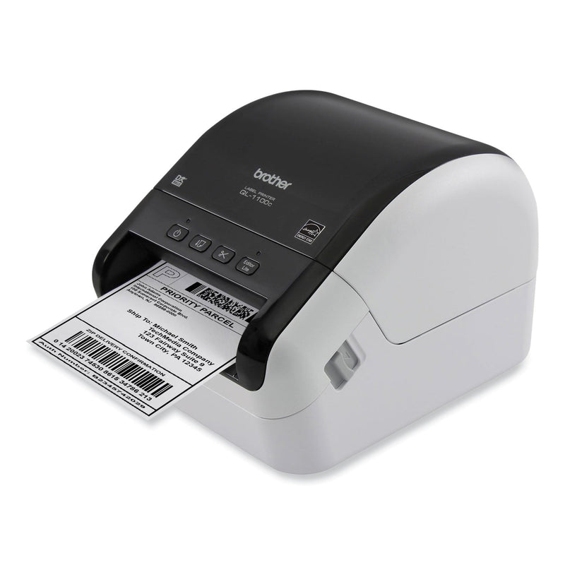 Brother QL-1100C Wide Format Professional Label Printer, 69 Labels/min Print Speed, 5.9 x 8.7 x 6.7 (BRTQL1100C)