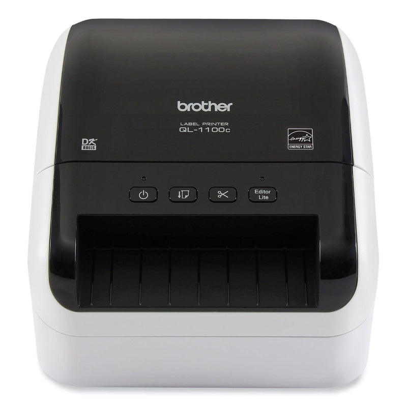 Brother QL-1100C Wide Format Professional Label Printer, 69 Labels/min Print Speed, 5.9 x 8.7 x 6.7 (BRTQL1100C)