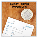 ACCO Paper Clips, Jumbo, Smooth, Silver, 100 Clips/Box, 10 Boxes/Pack (ACC72580)
