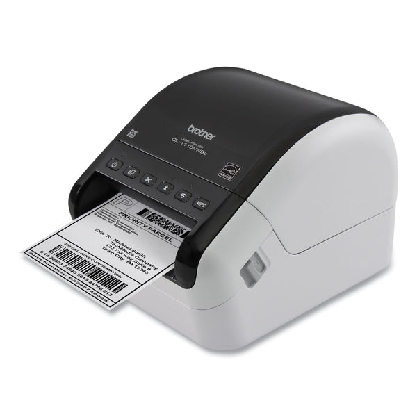 Brother QL-1110NWBC Wide Format Professional Label Printer, 69 Labels/min Print Speed, 5.9 x 6.7 x 8.7 (BRTQL1110NWBC)